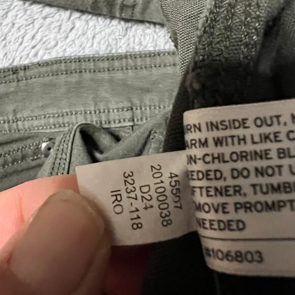 Duluth Trading Pants Mens 36 x32 Green Flex Fire Hose Cargo Work - Picture 9 of 13